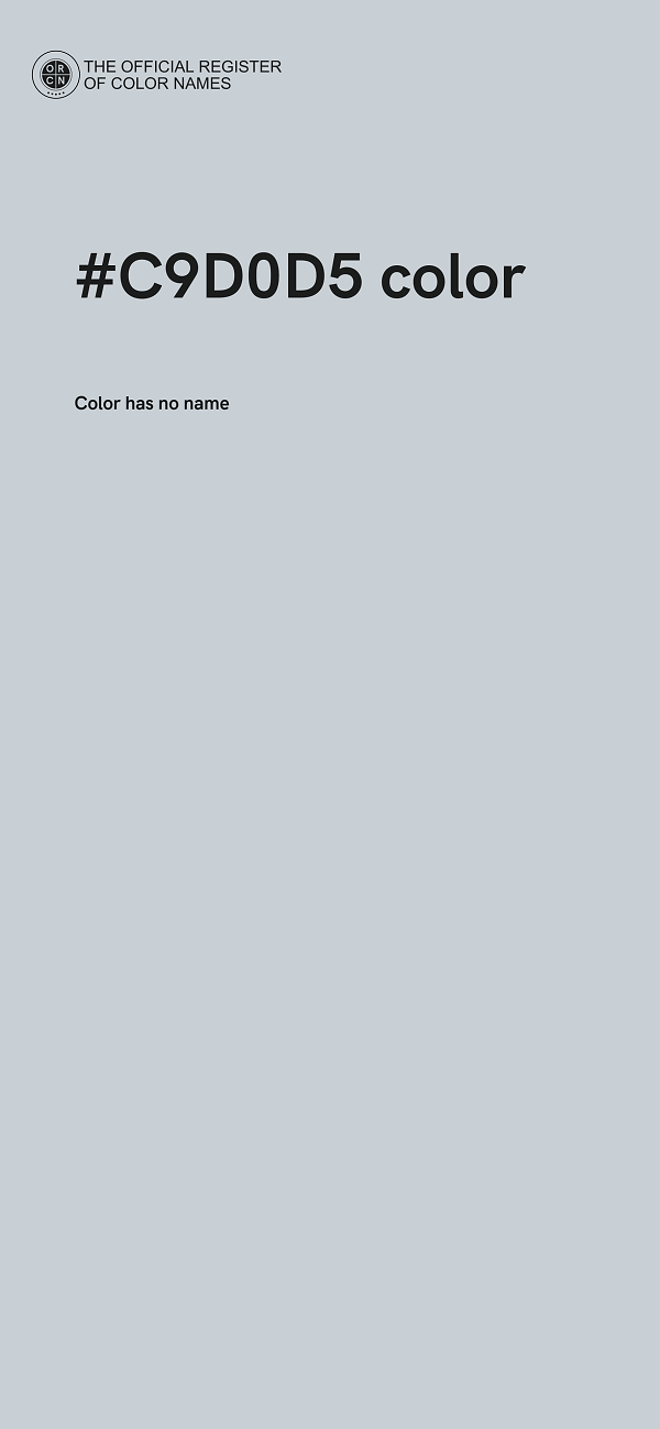 #C9D0D5 color image
