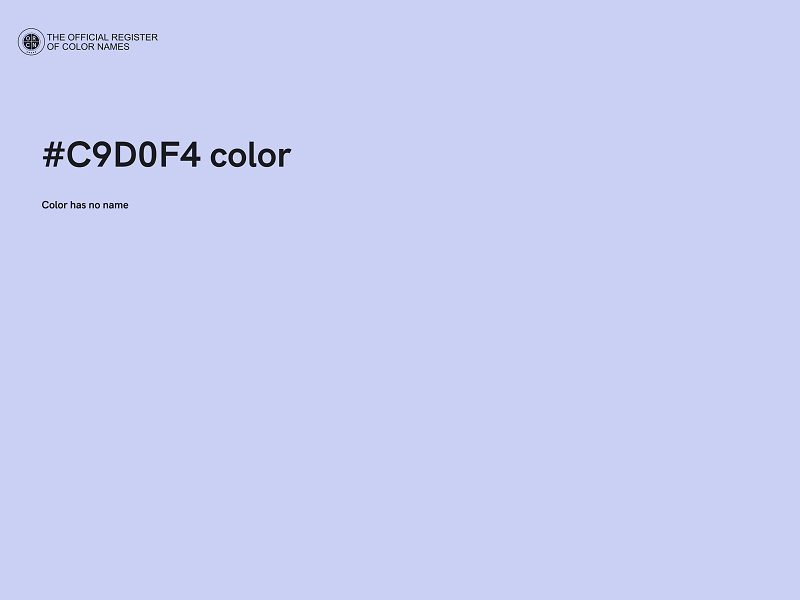 #C9D0F4 color image