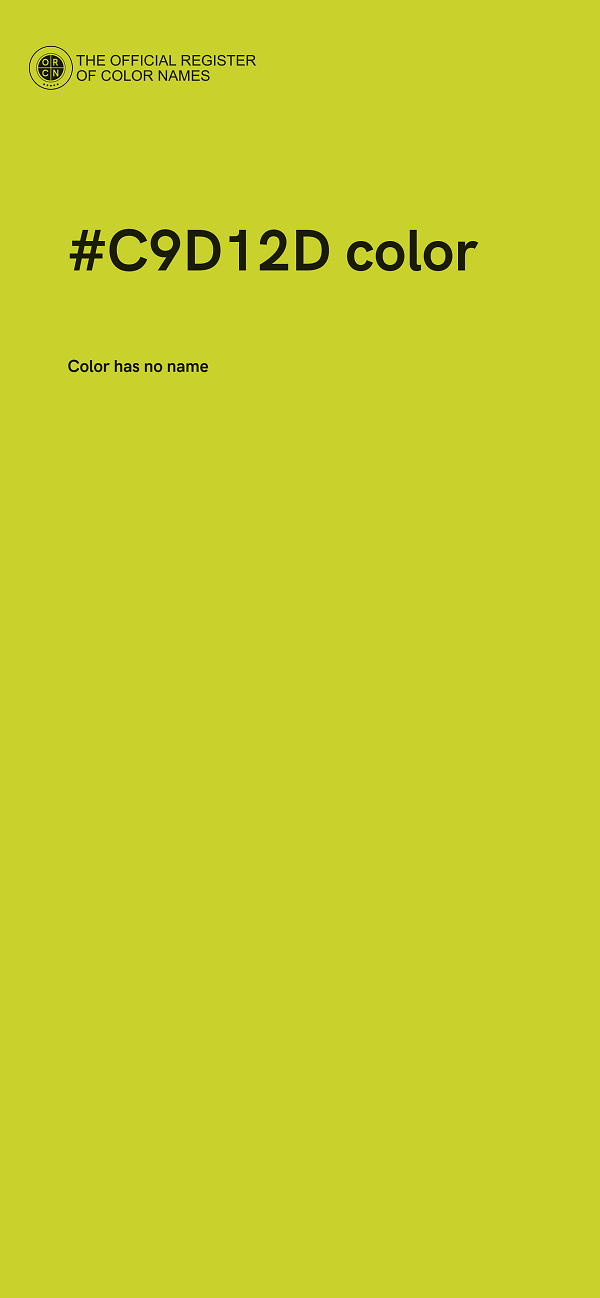 #C9D12D color image
