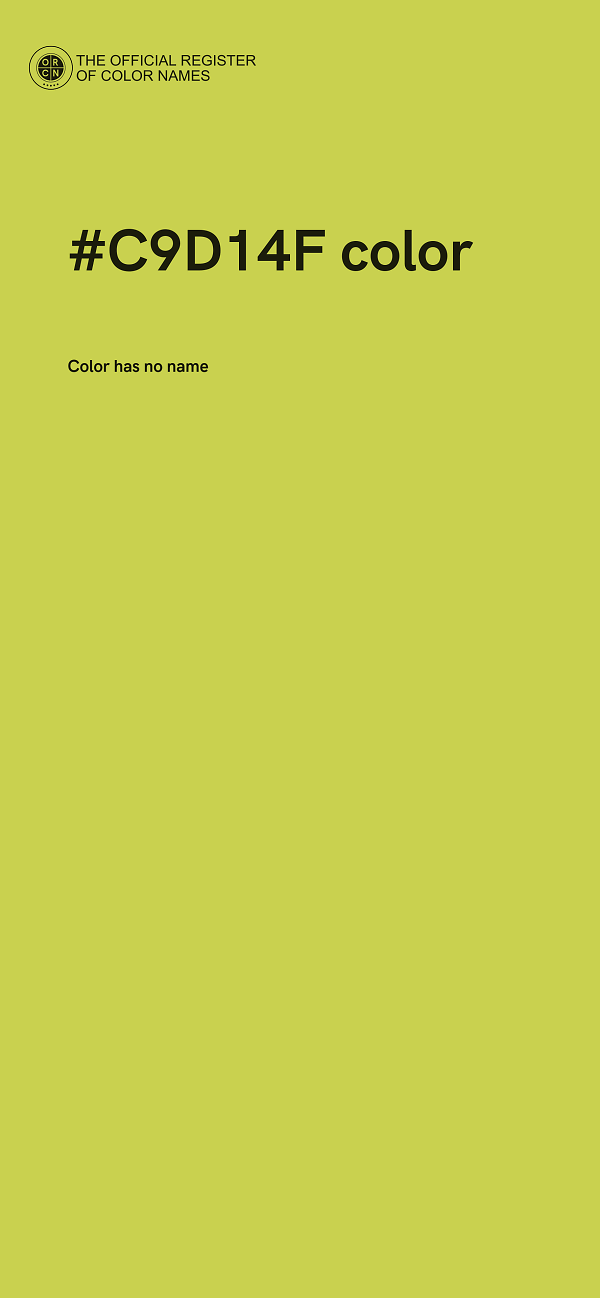 #C9D14F color image