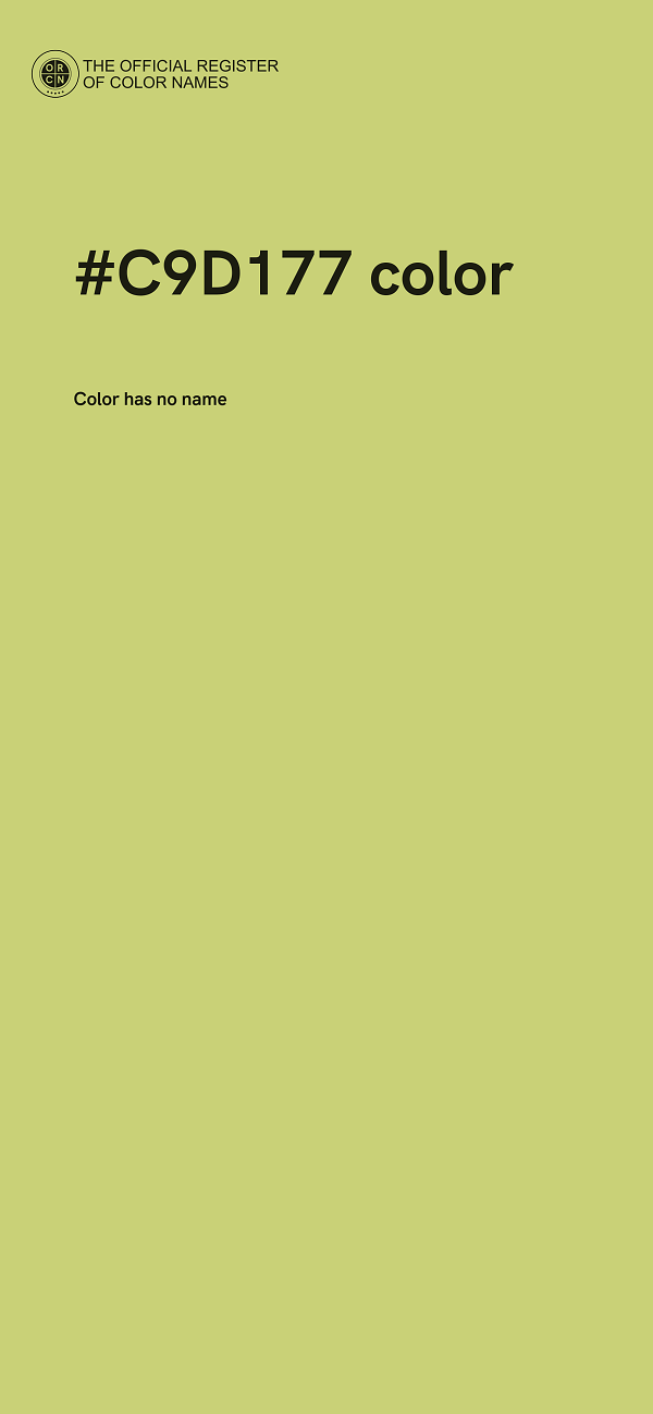 #C9D177 color image