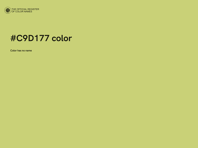 #C9D177 color image
