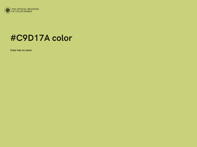 #C9D17A color image