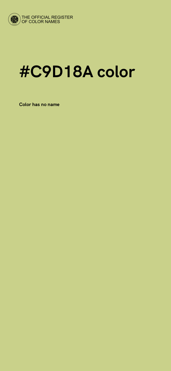#C9D18A color image