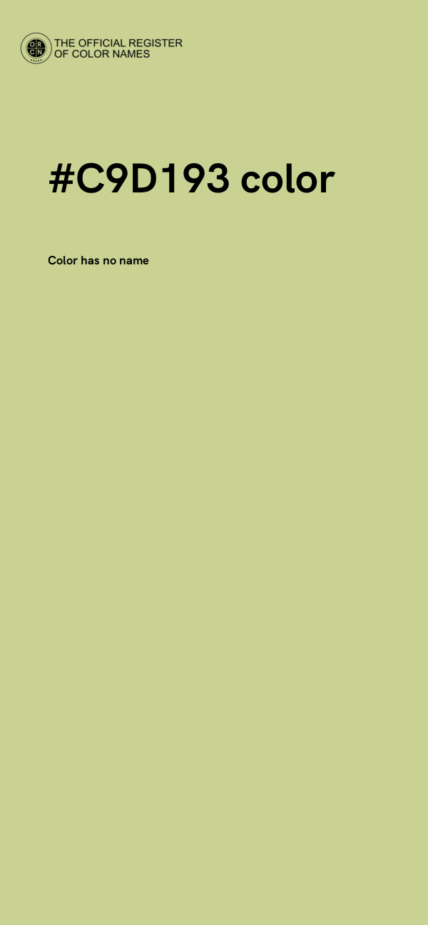 #C9D193 color image