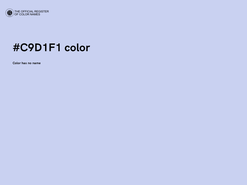 #C9D1F1 color image