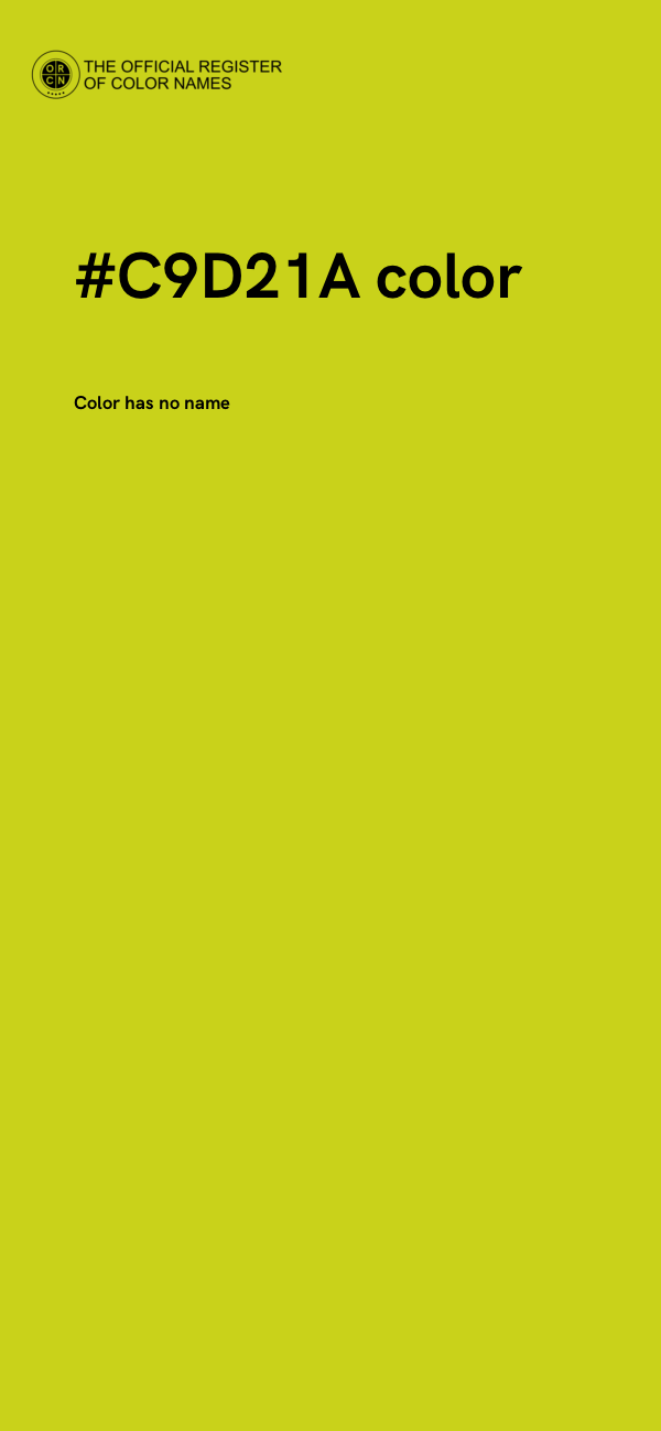 #C9D21A color image
