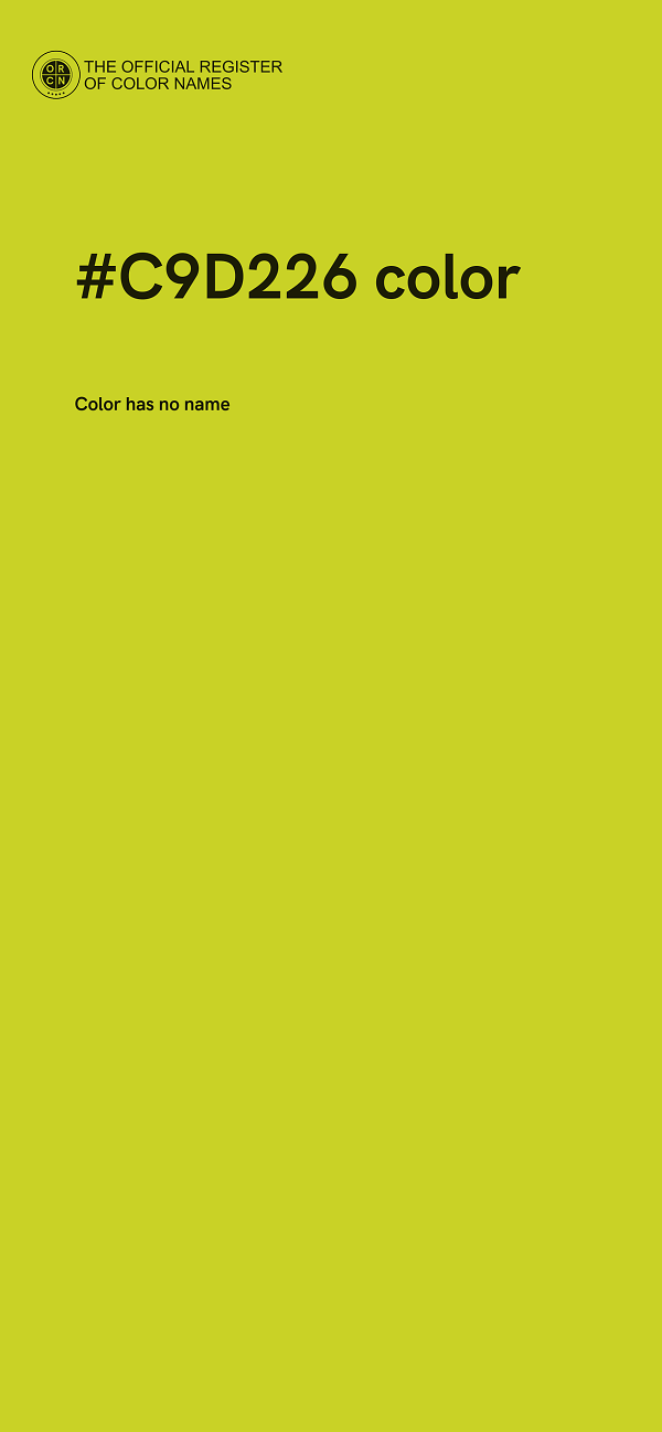 #C9D226 color image