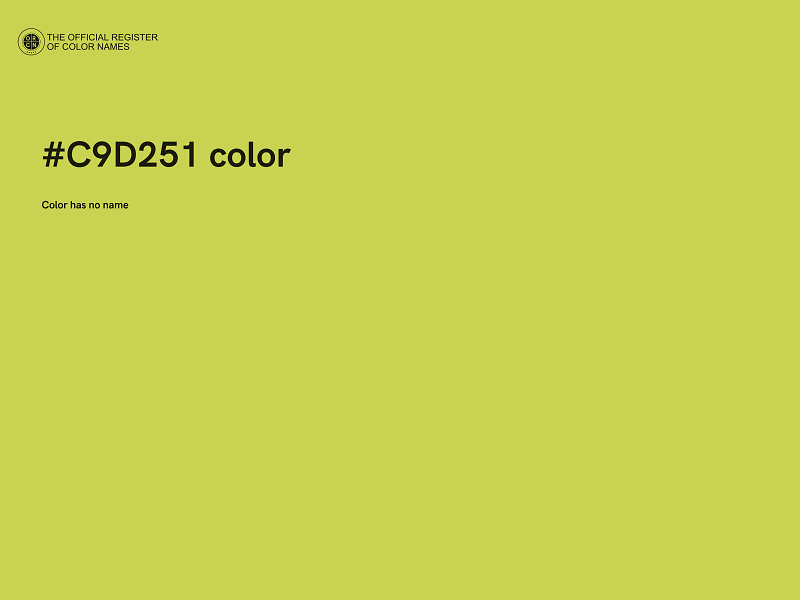 #C9D251 color image