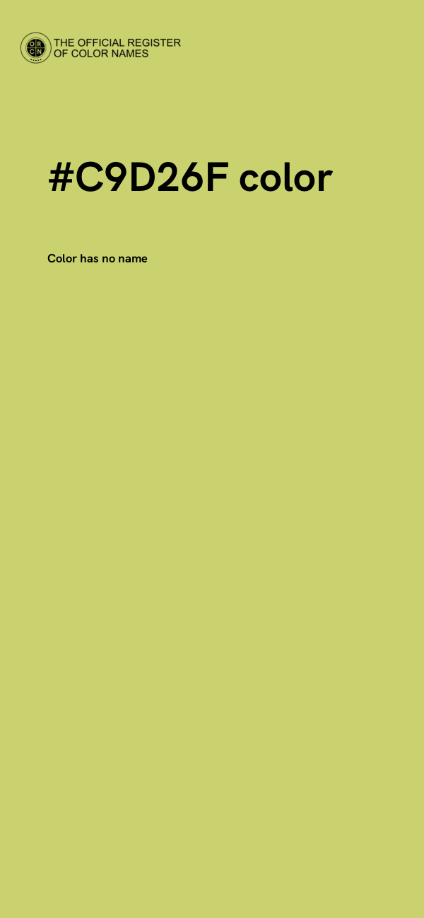 #C9D26F color image