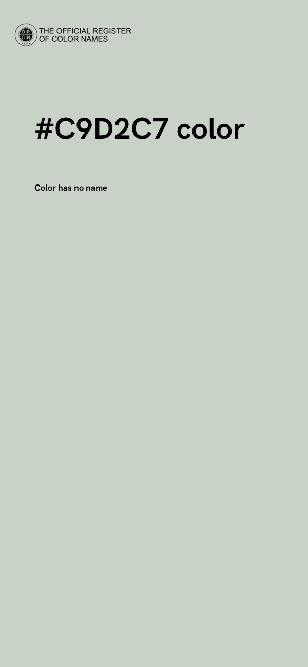 #C9D2C7 color image