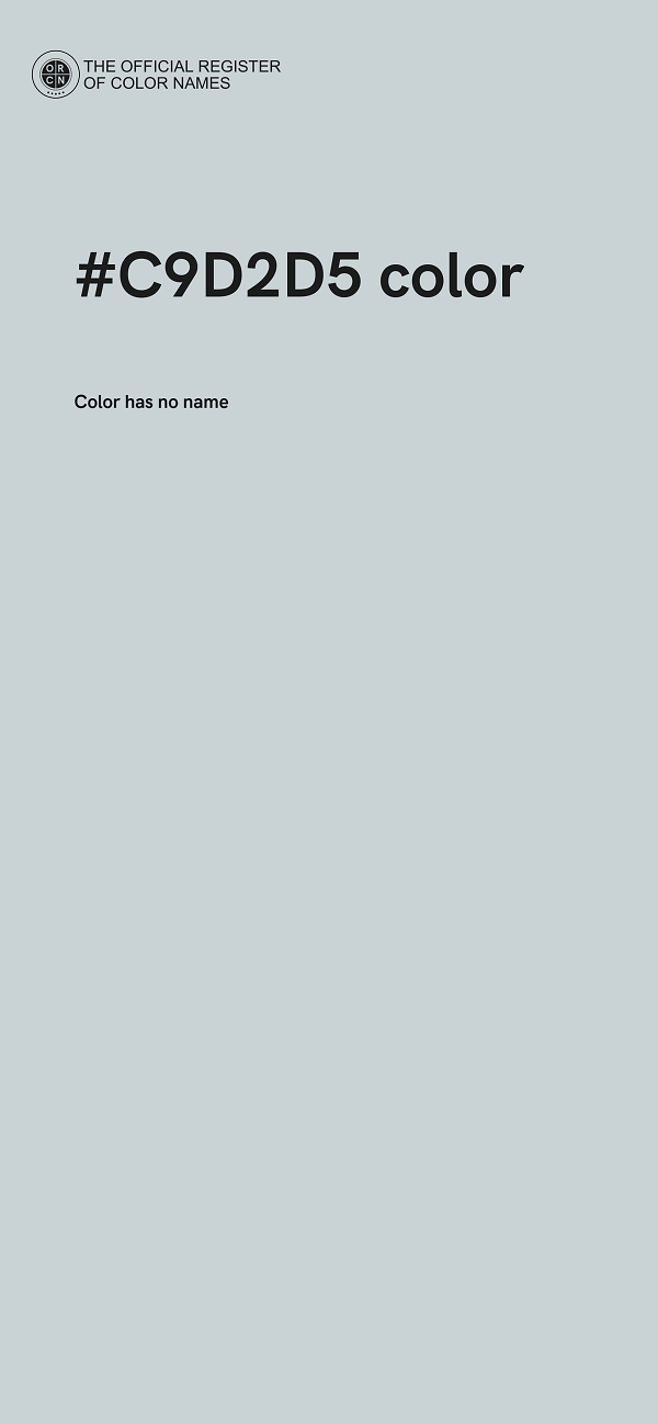 #C9D2D5 color image