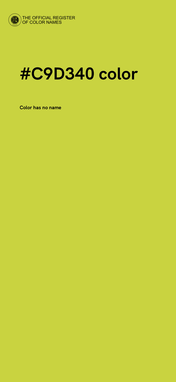 #C9D340 color image