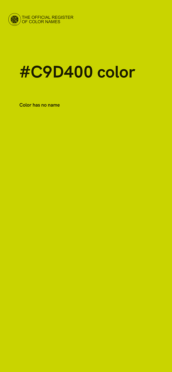 #C9D400 color image
