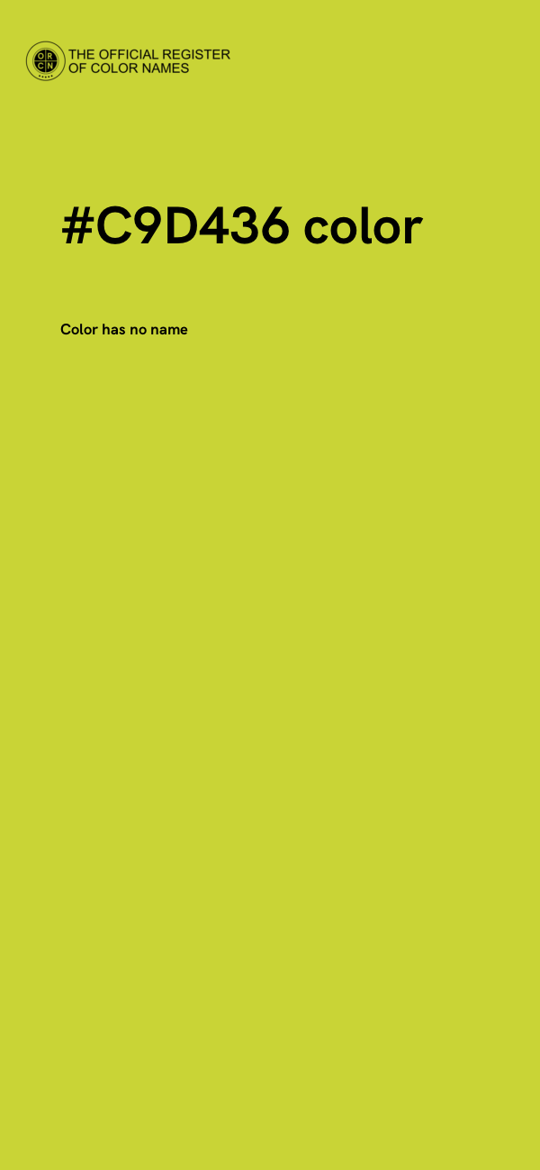 #C9D436 color image
