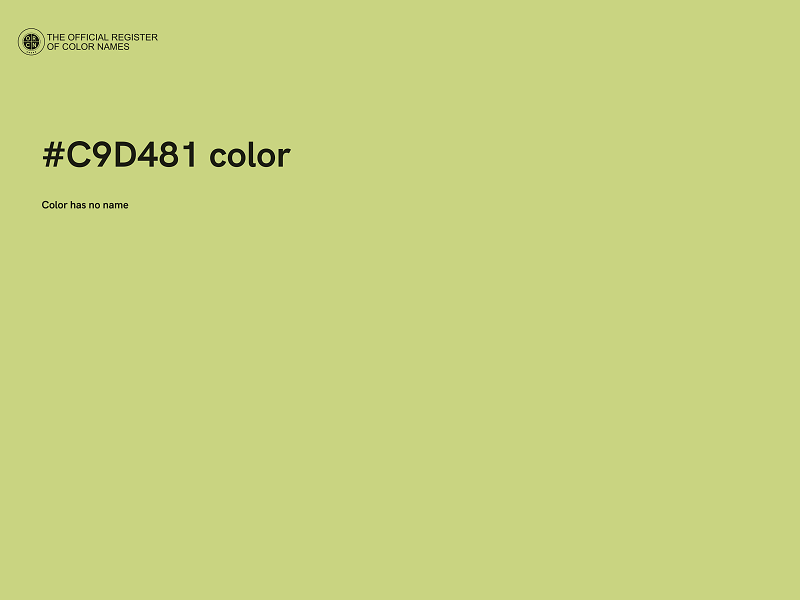 #C9D481 color image