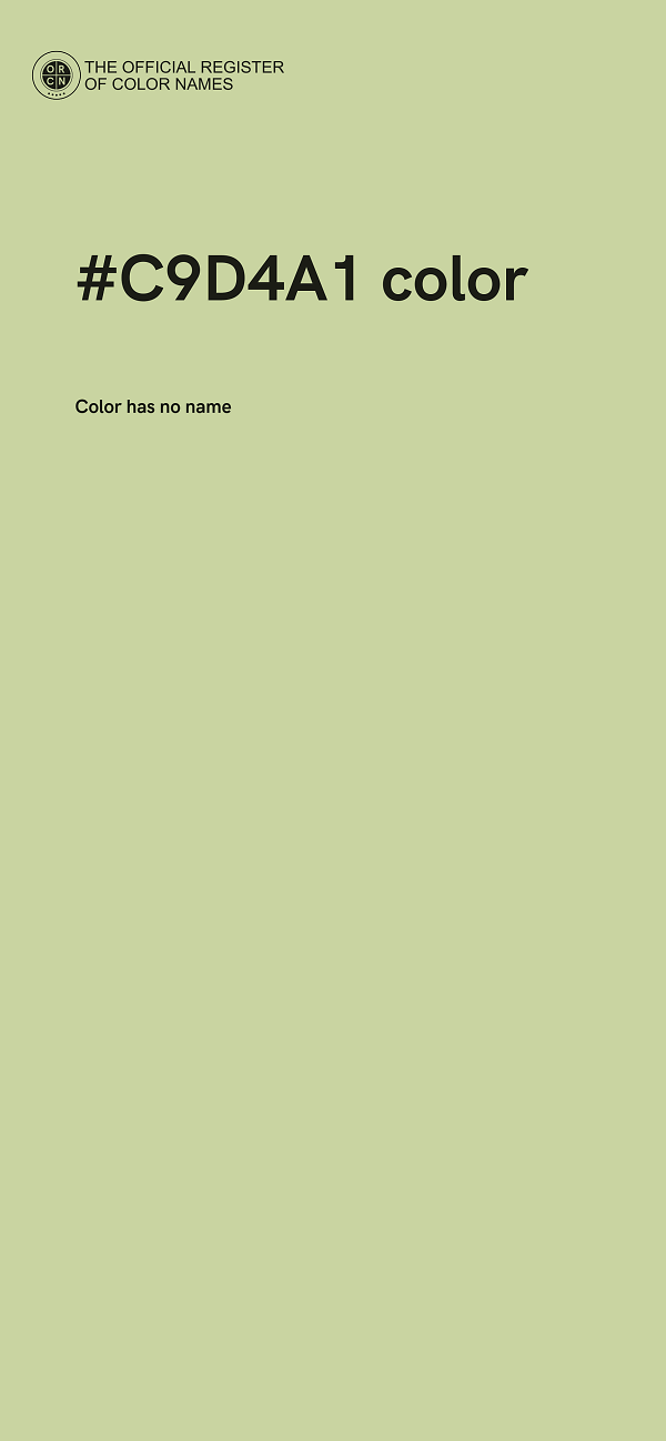 #C9D4A1 color image