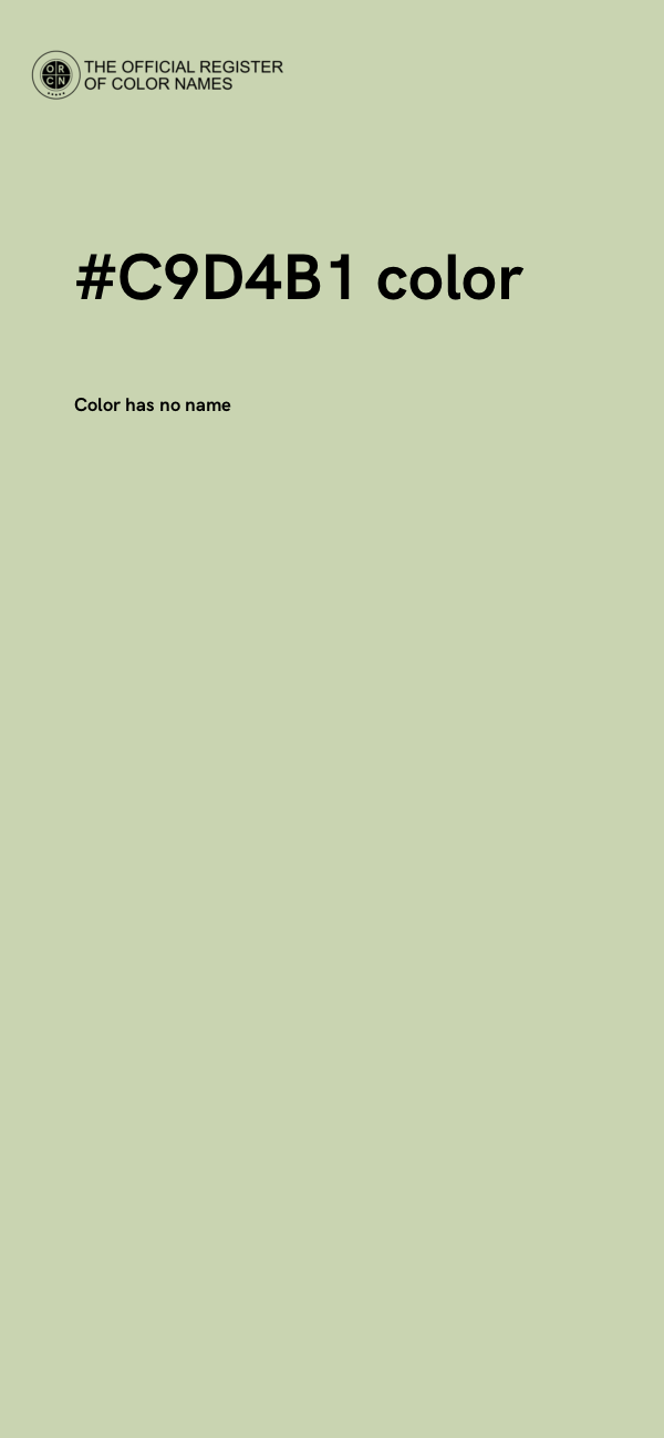 #C9D4B1 color image