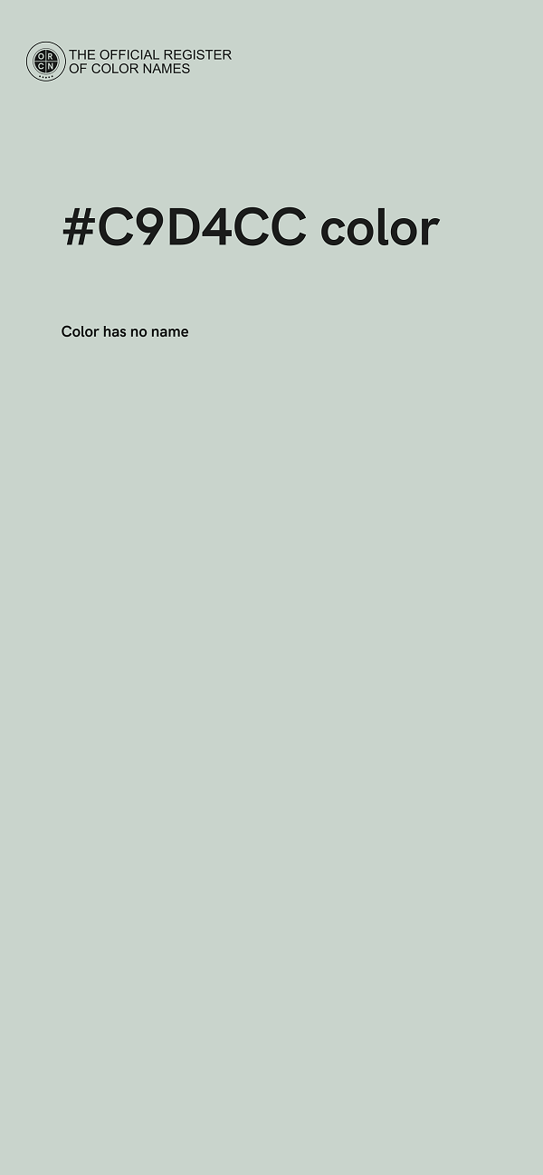 #C9D4CC color image