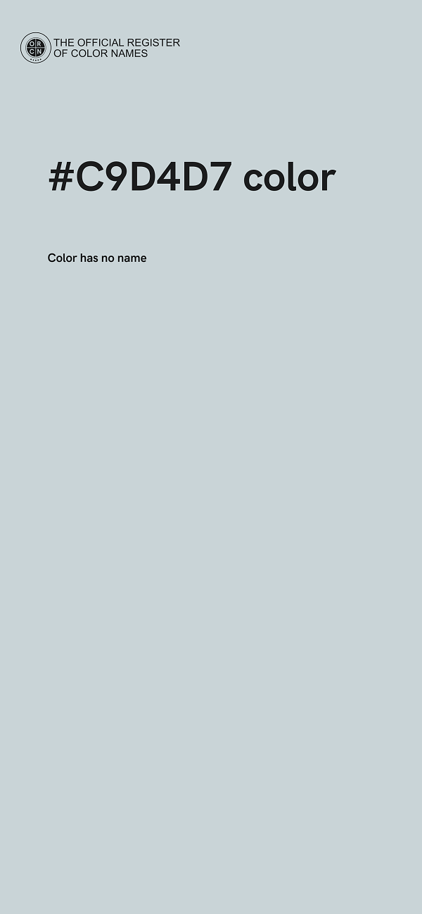 #C9D4D7 color image