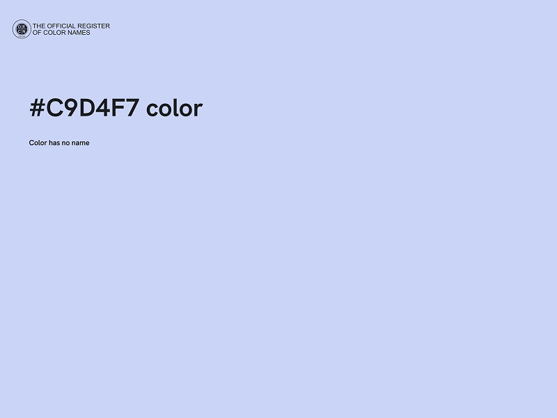 #C9D4F7 color image