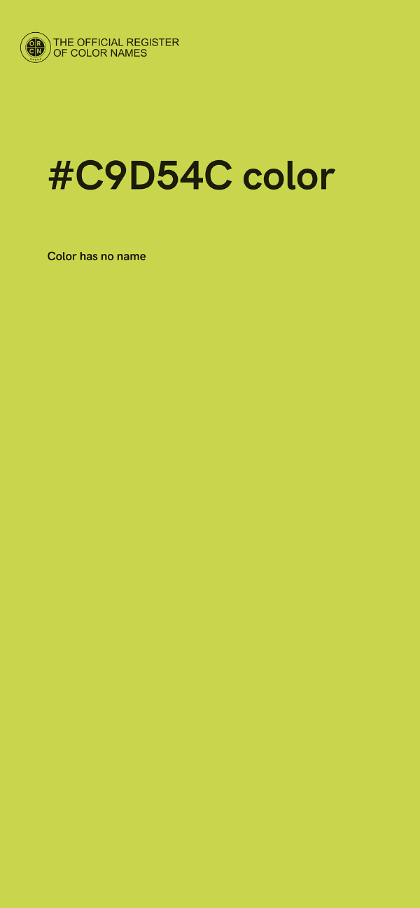 #C9D54C color image