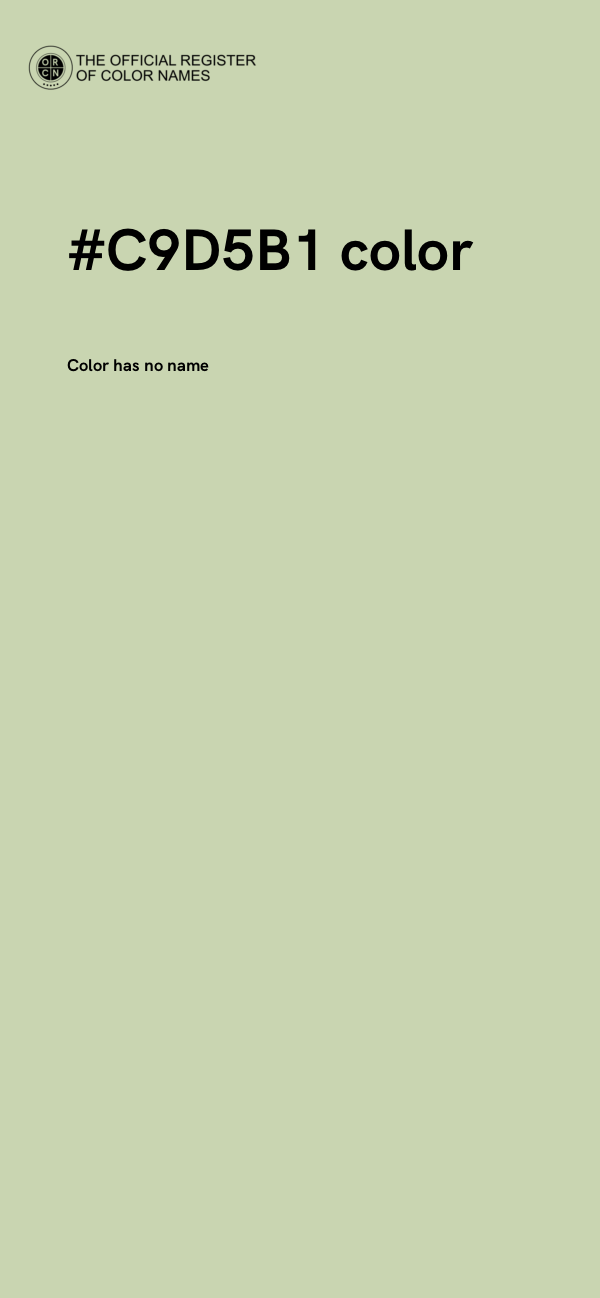#C9D5B1 color image