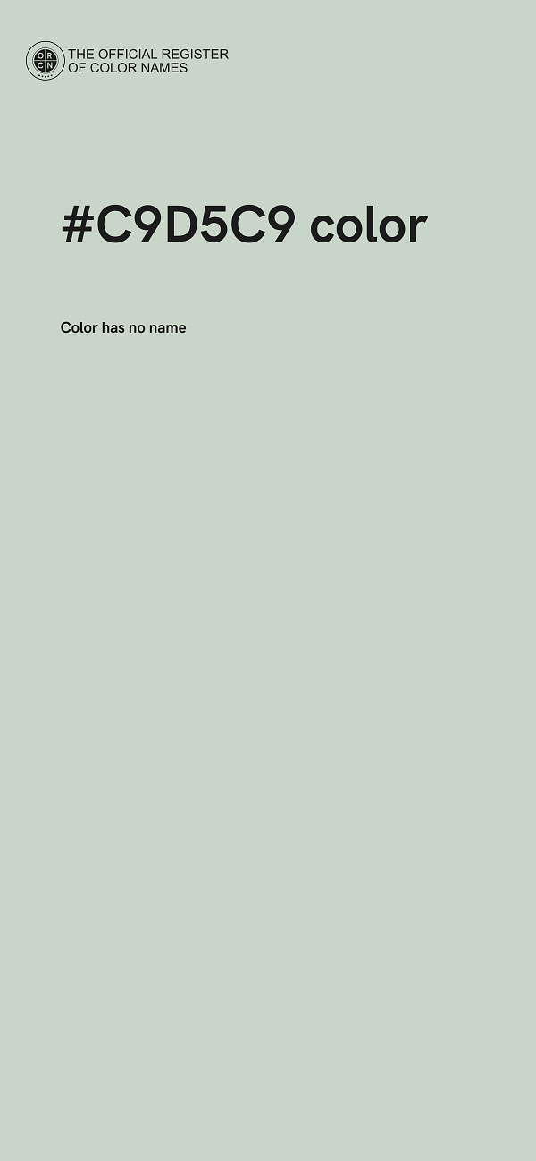 #C9D5C9 color image