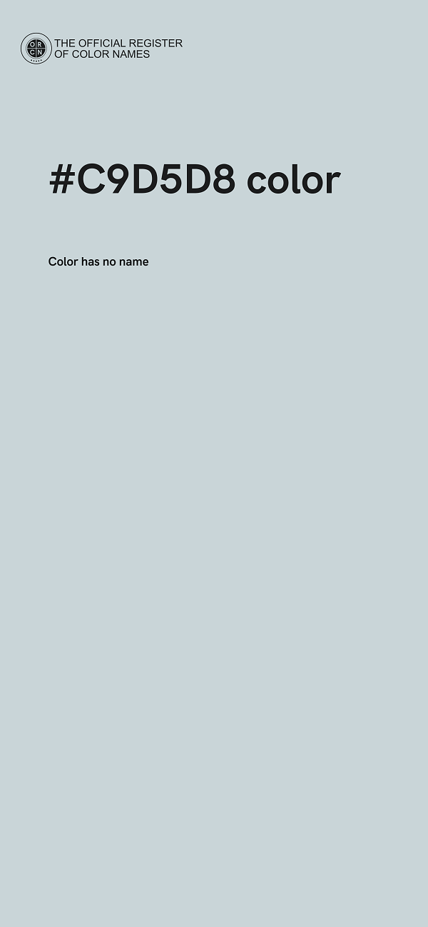 #C9D5D8 color image