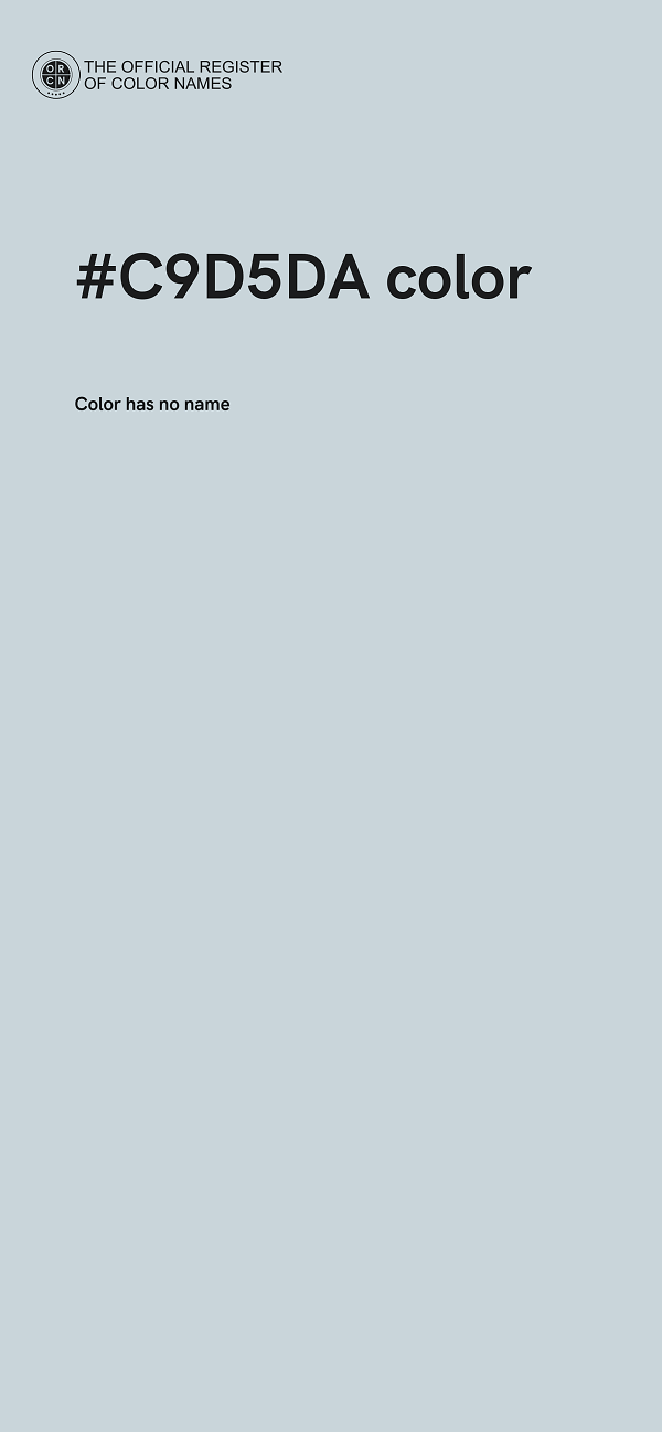 #C9D5DA color image