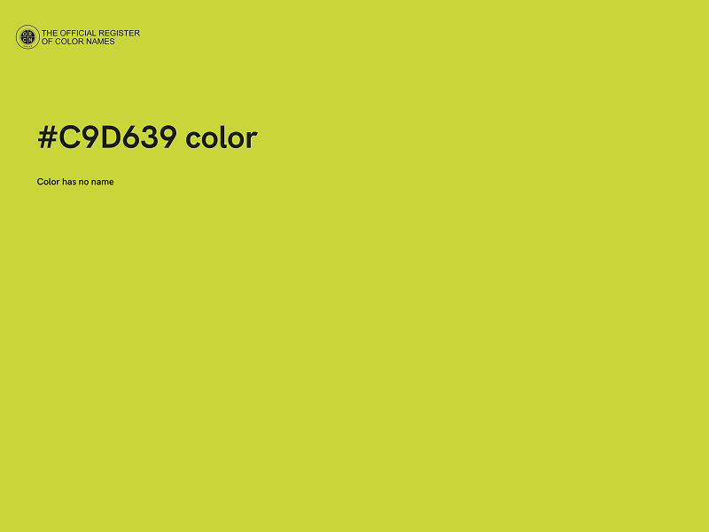 #C9D639 color image