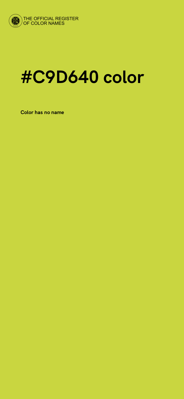#C9D640 color image