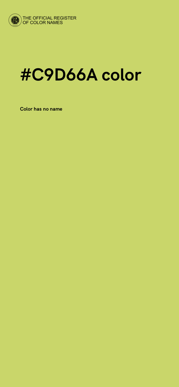 #C9D66A color image
