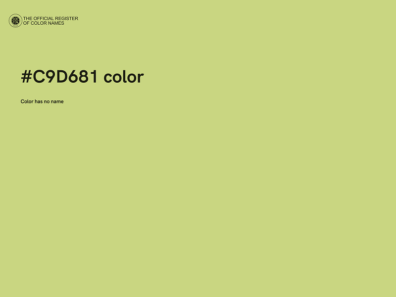 #C9D681 color image
