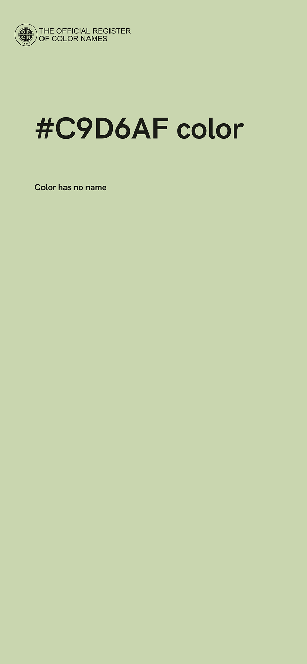 #C9D6AF color image