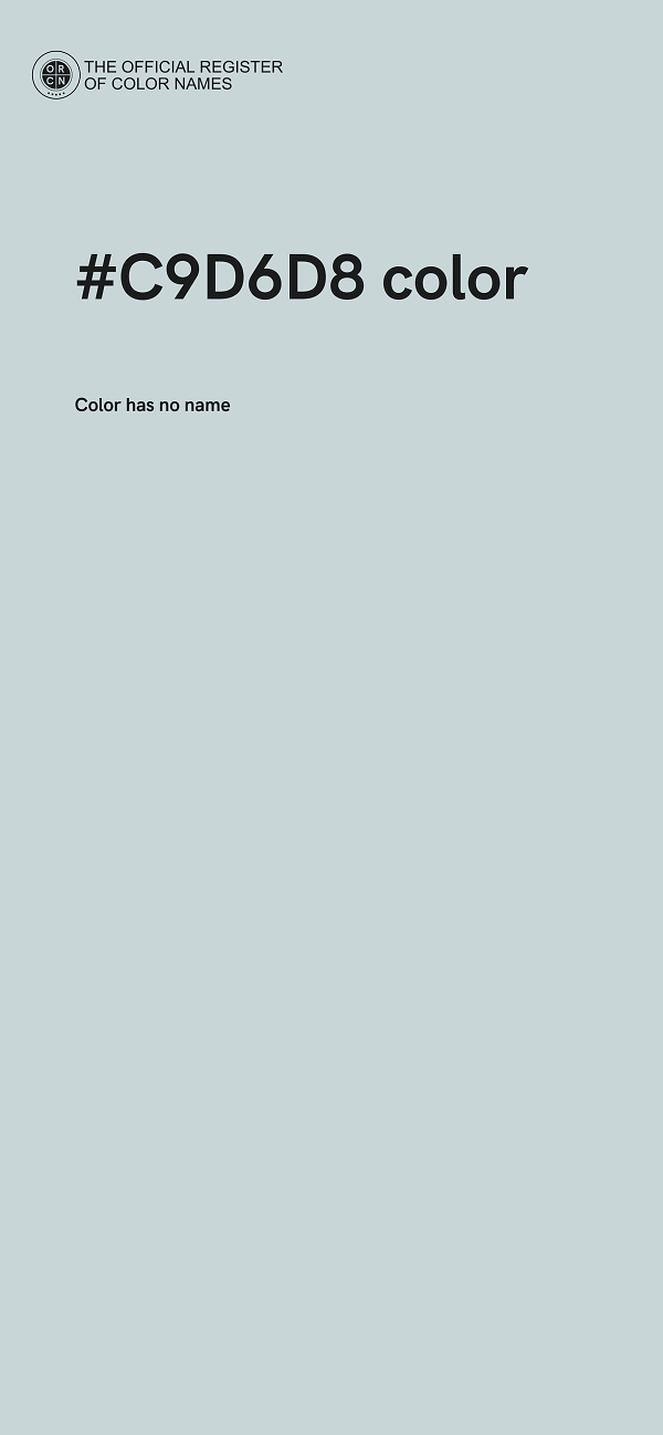 #C9D6D8 color image