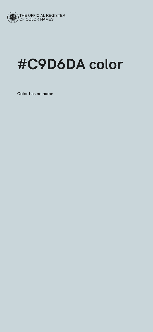 #C9D6DA color image