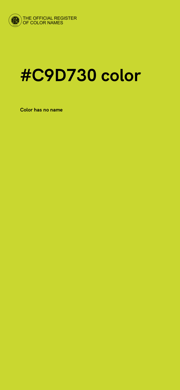 #C9D730 color image