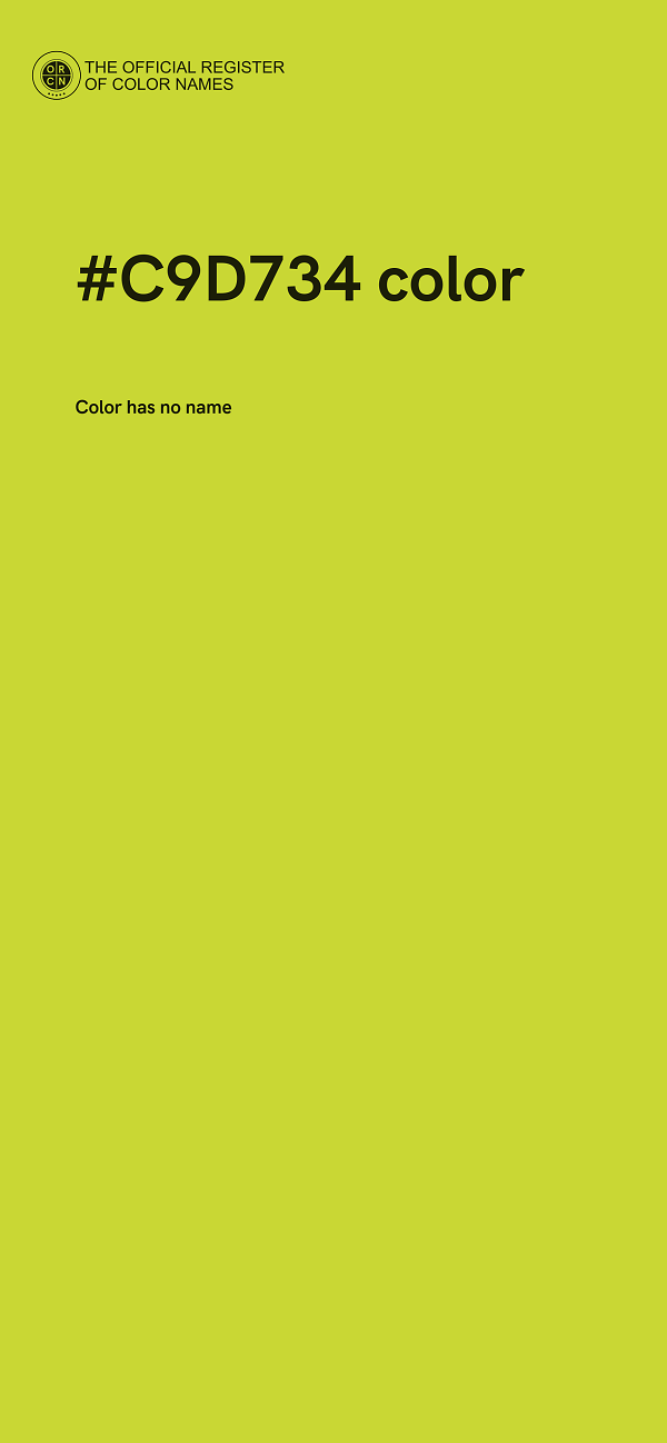 #C9D734 color image