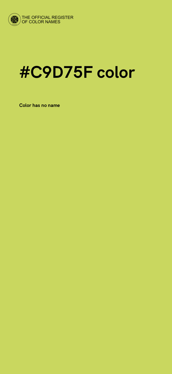 #C9D75F color image