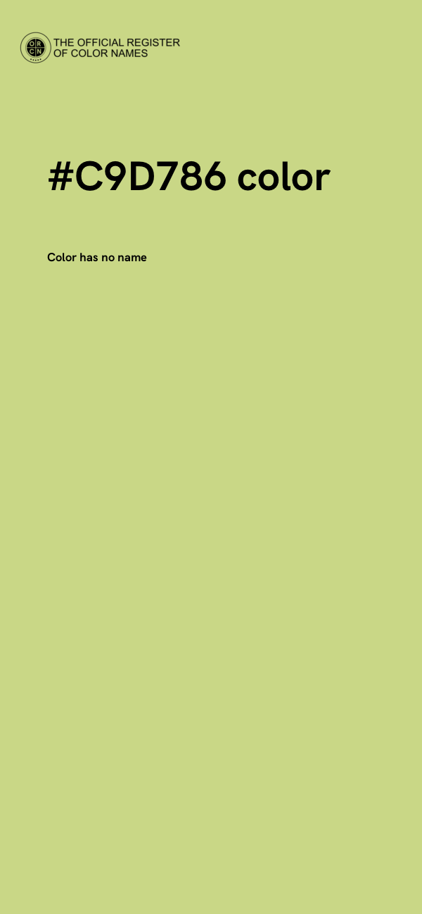 #C9D786 color image