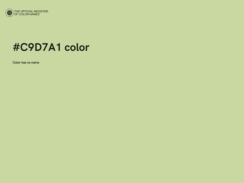 #C9D7A1 color image