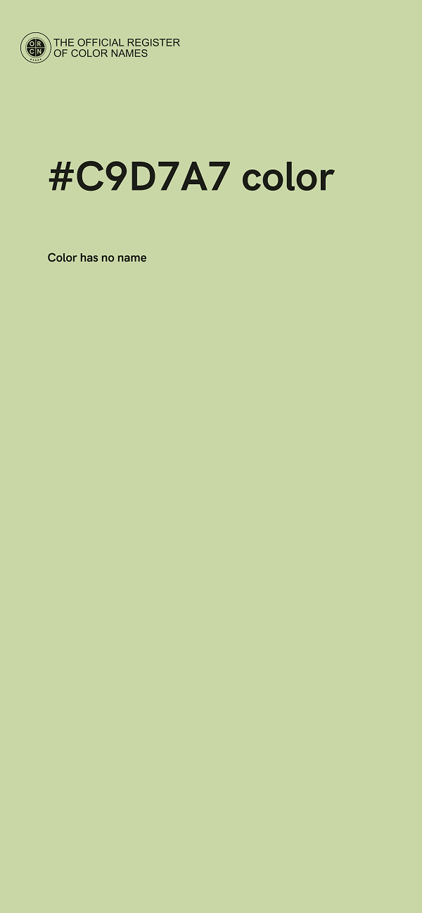 #C9D7A7 color image
