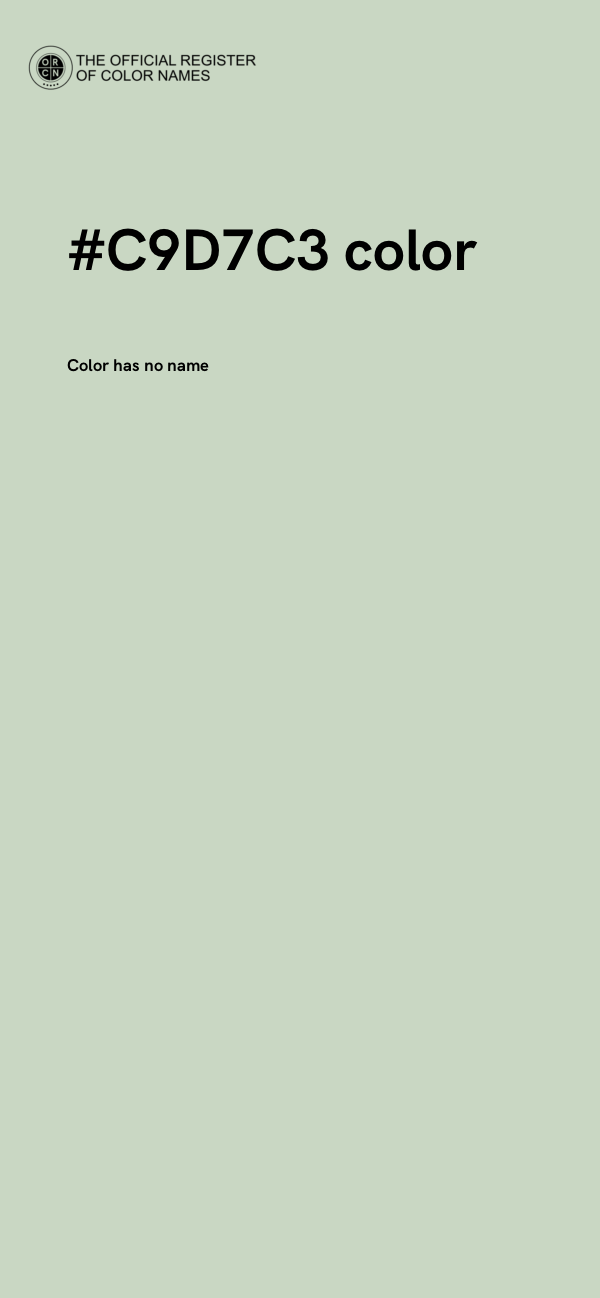 #C9D7C3 color image