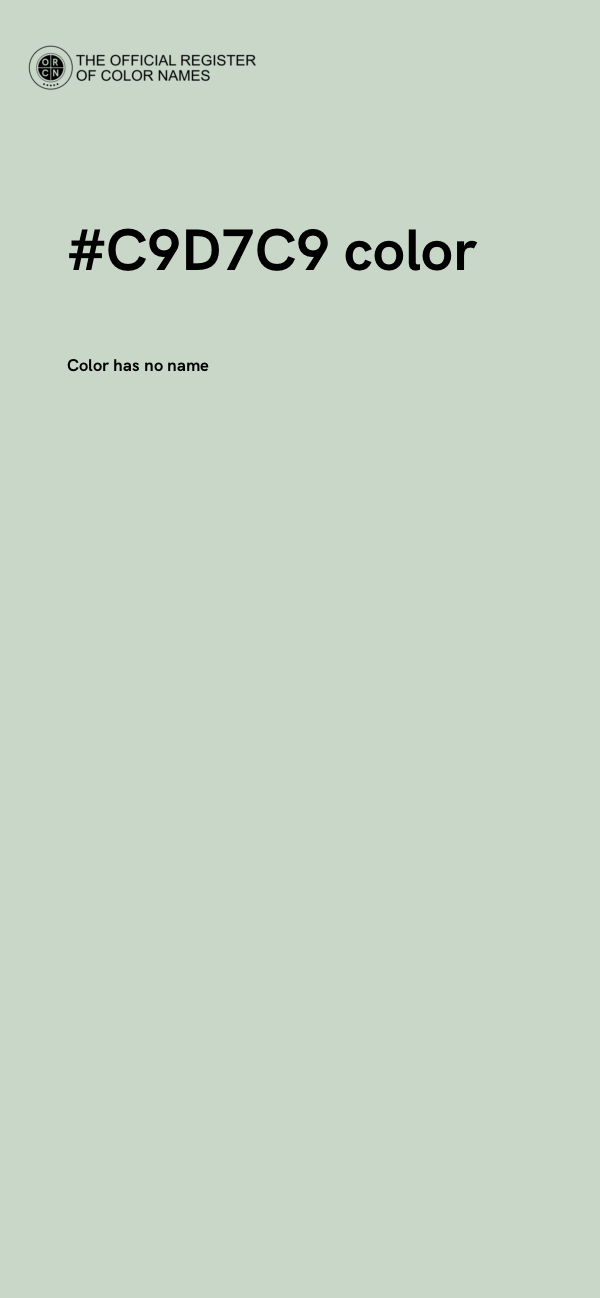 #C9D7C9 color image