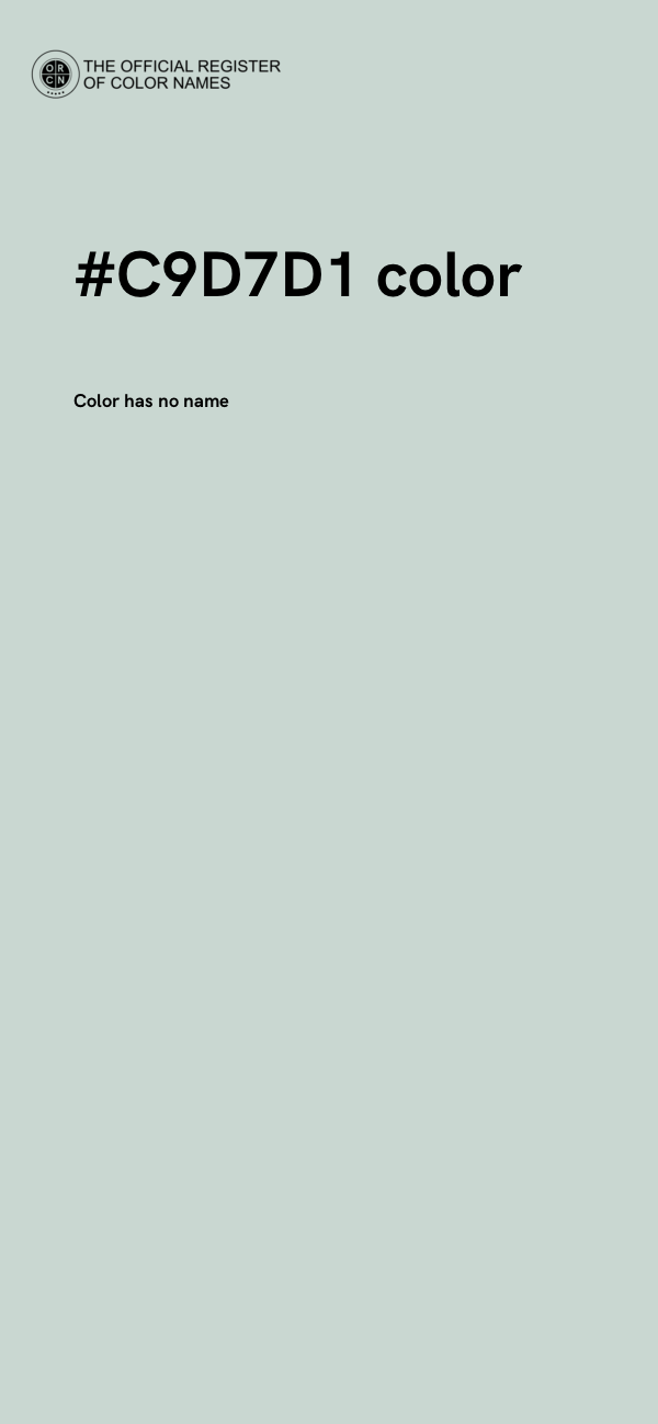 #C9D7D1 color image