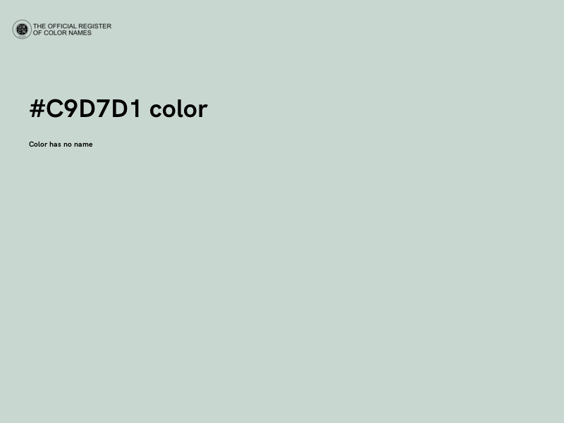 #C9D7D1 color image