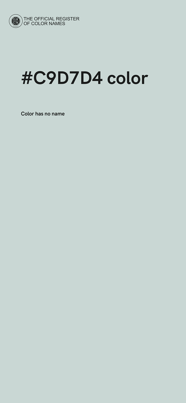 #C9D7D4 color image