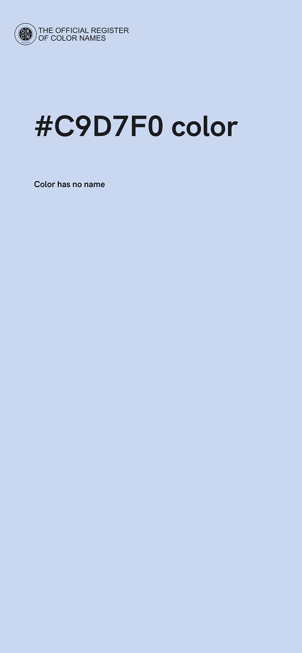 #C9D7F0 color image