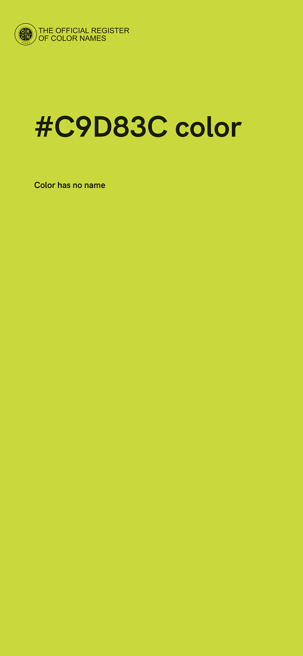 #C9D83C color image